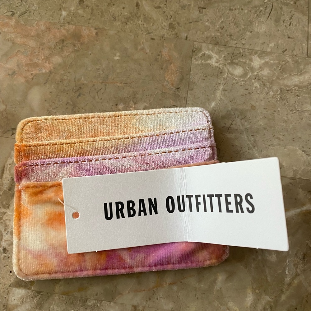 Tie dye card holder wallet